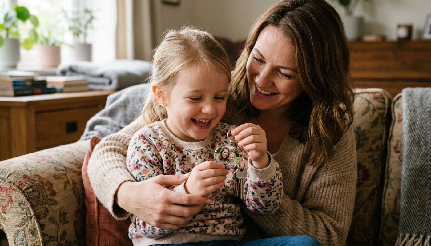 Les avantages émotionnels d'offrir un porte-clés photo personnalisé